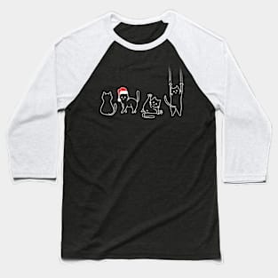 funny christmas cats Baseball T-Shirt
